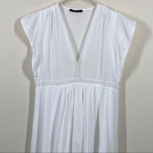 Blue heaven White Dress Cotton Size M